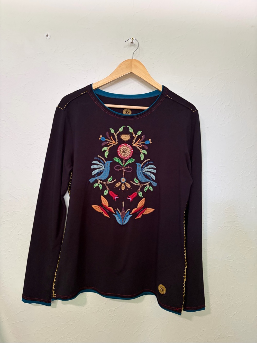Double D Ranch Embroidered Long Sleeve Size Large - Picture 5 of 8